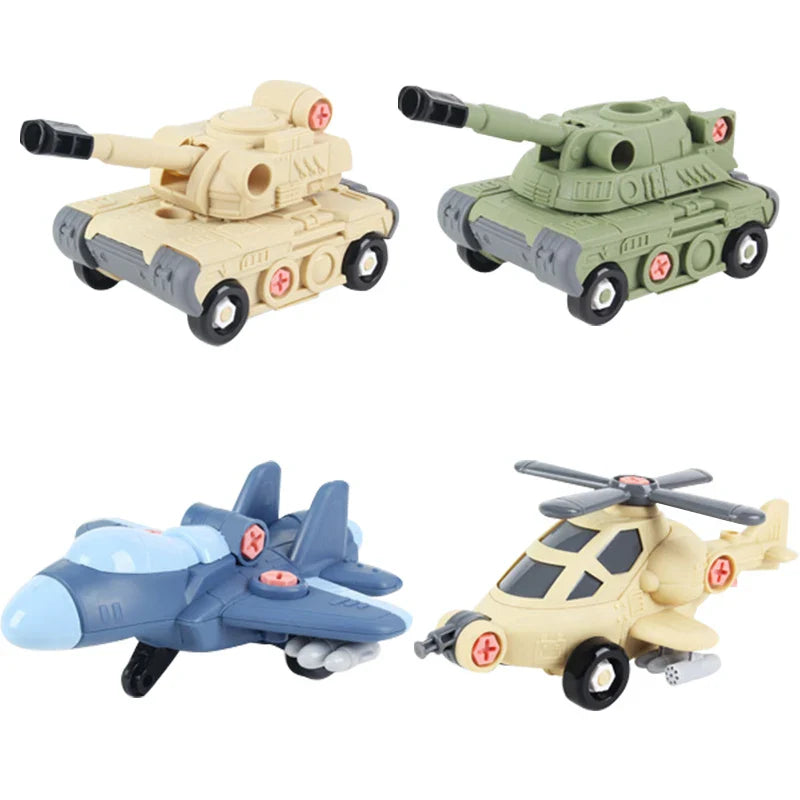 KTX-186451 DIY Airplane Assembly Model Set for Children - Educational STEM Building Block Toy, Ages 3+