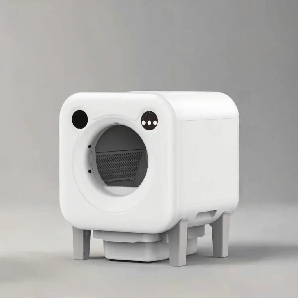 KTX-186643 Automatic Cat Litter Box with Large 10kg Capacity and Easy Clean Design, Durable Plastic Construction