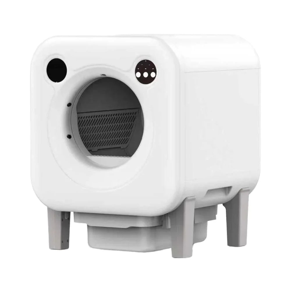 KTX-186643 Automatic Cat Litter Box with Large 10kg Capacity and Easy Clean Design, Durable Plastic Construction