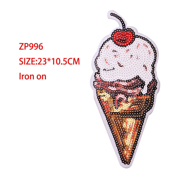 KTX-187027 Embroidered Cloth Stickers for Clothing and Bags - Durable Rayon and PET Material