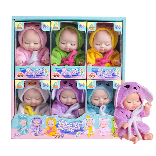 KTX-187027 Interactive Mini Bionic Doll Set for Children – Soft PVC Cartoon Baby Dolls for All Ages