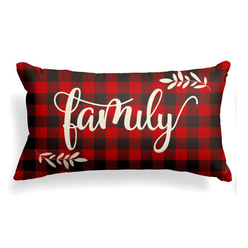 KTX-187027 Nordic Style Long Linen Lumbar Cushion Cover - Office Seat Cushion 30x50CM