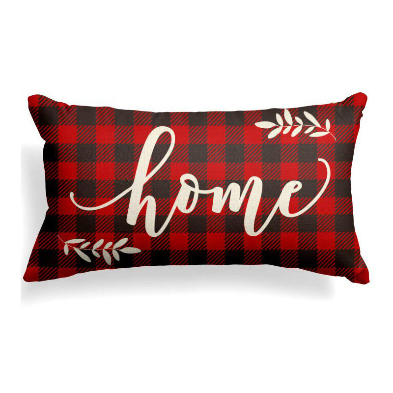 KTX-187027 Nordic Style Long Linen Lumbar Cushion Cover - Office Seat Cushion 30x50CM