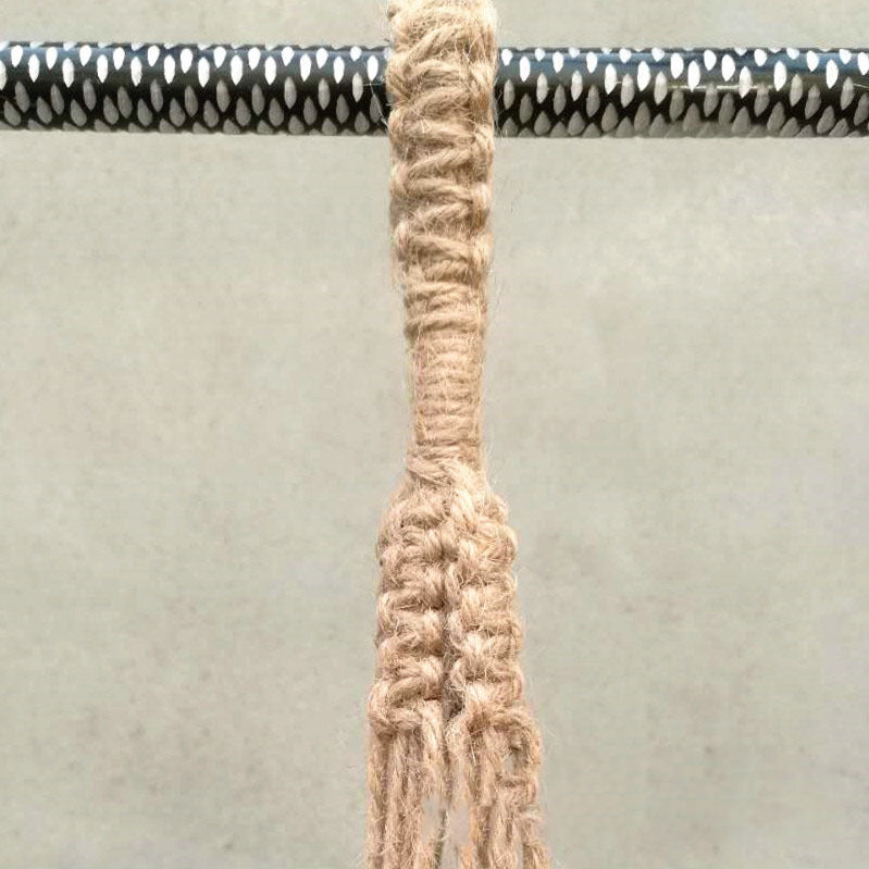 KTX-187283 Hemp Rope Flower Pot Net Bag - Wall-Mounted Hanging Planter with Durable Design