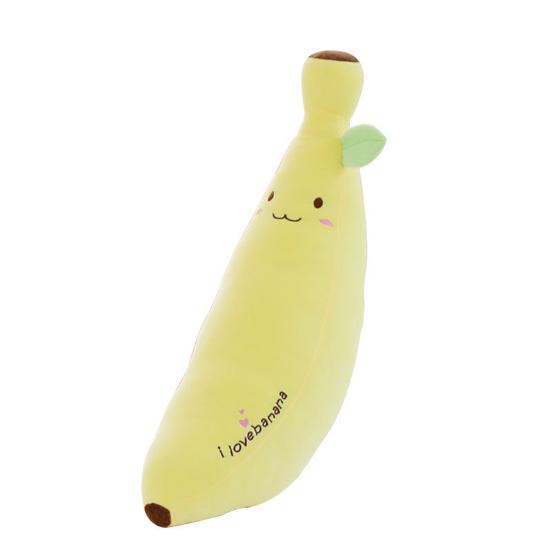 KTX-187347 Cute Banana Plush Pillow - Soft Fruit Doll for Cozy Sleeping and Playtime, Available in 40cm, 60cm, and 80cm Sizes