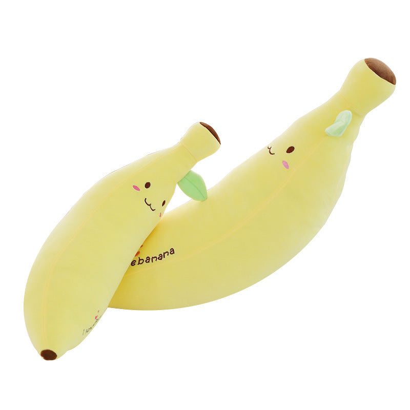 KTX-187347 Cute Banana Plush Pillow - Soft Fruit Doll for Cozy Sleeping and Playtime, Available in 40cm, 60cm, and 80cm Sizes