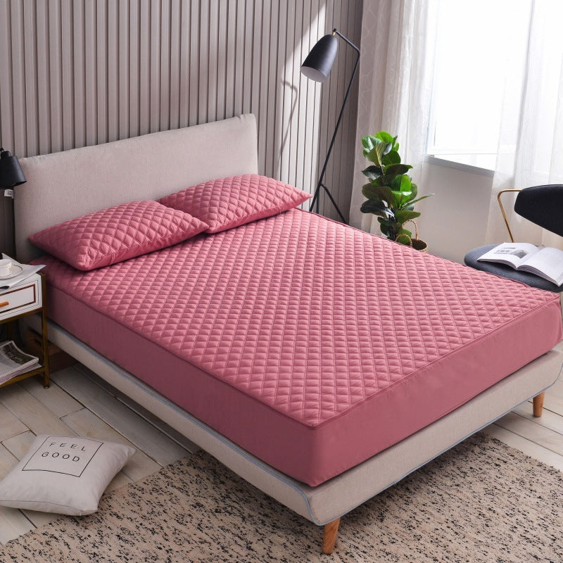 KTX-187667 All-Over Quilted Non-Slip Mattress Protector for 120x200cm Beds, Up to 10cm Height