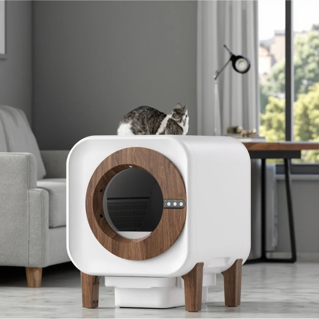 KTX-187795 Automatic Self-Cleaning Eco-Friendly Cat Litter Box with 70L Capacity and Air Purification System