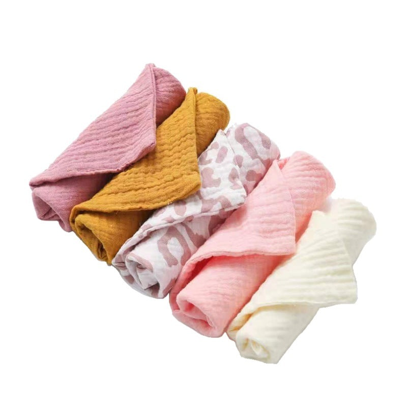 KTX-187923 5PC Baby Facial Cleansing Towels for Infants and Young Children - Soft Chemical Fiber