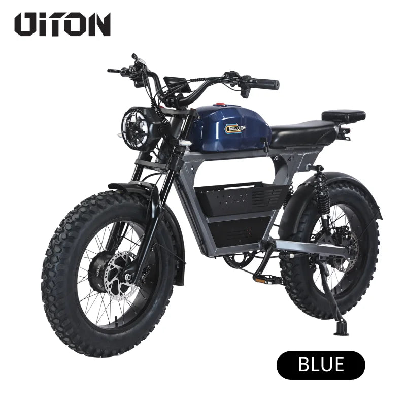 KTX-188051 Dual Motor 48V 1500W Off-Road Electric Bike with 35Ah Battery and 7-Speed Gears in Yellow