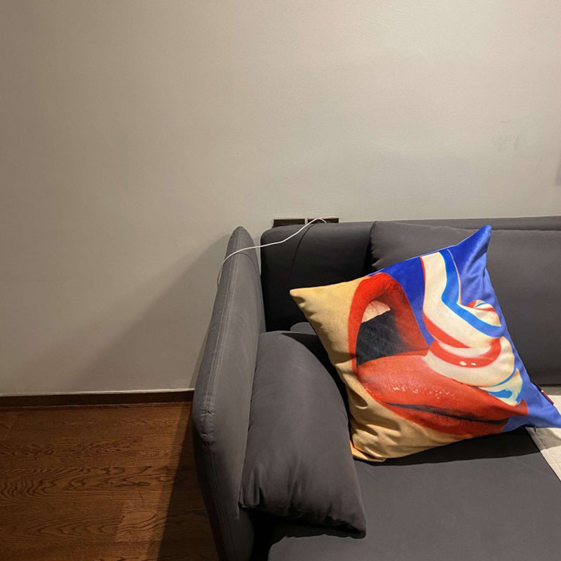 KTX-189459 Nordic-Style Thick Cotton and Linen Pillowcase, 45x45 cm, Versatile Design