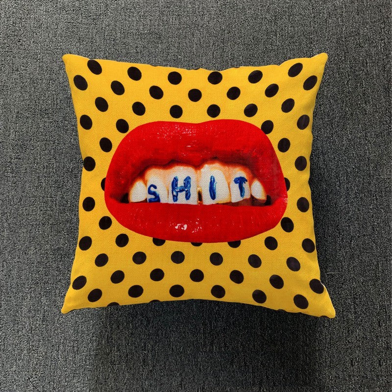 KTX-189459 Nordic-Style Thick Cotton and Linen Pillowcase, 45x45 cm, Versatile Design