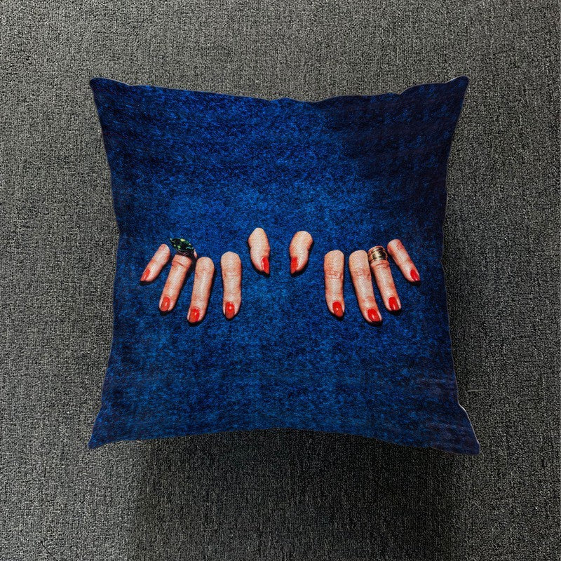 KTX-189459 Nordic-Style Thick Cotton and Linen Pillowcase, 45x45 cm, Versatile Design