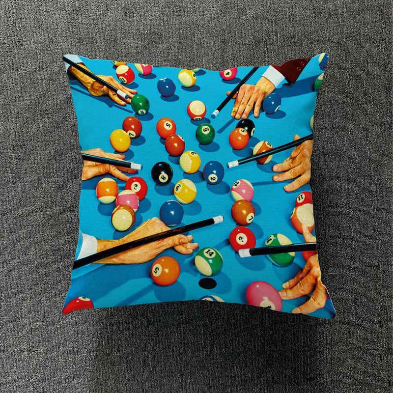 KTX-189459 Nordic-Style Thick Cotton and Linen Pillowcase, 45x45 cm, Versatile Design