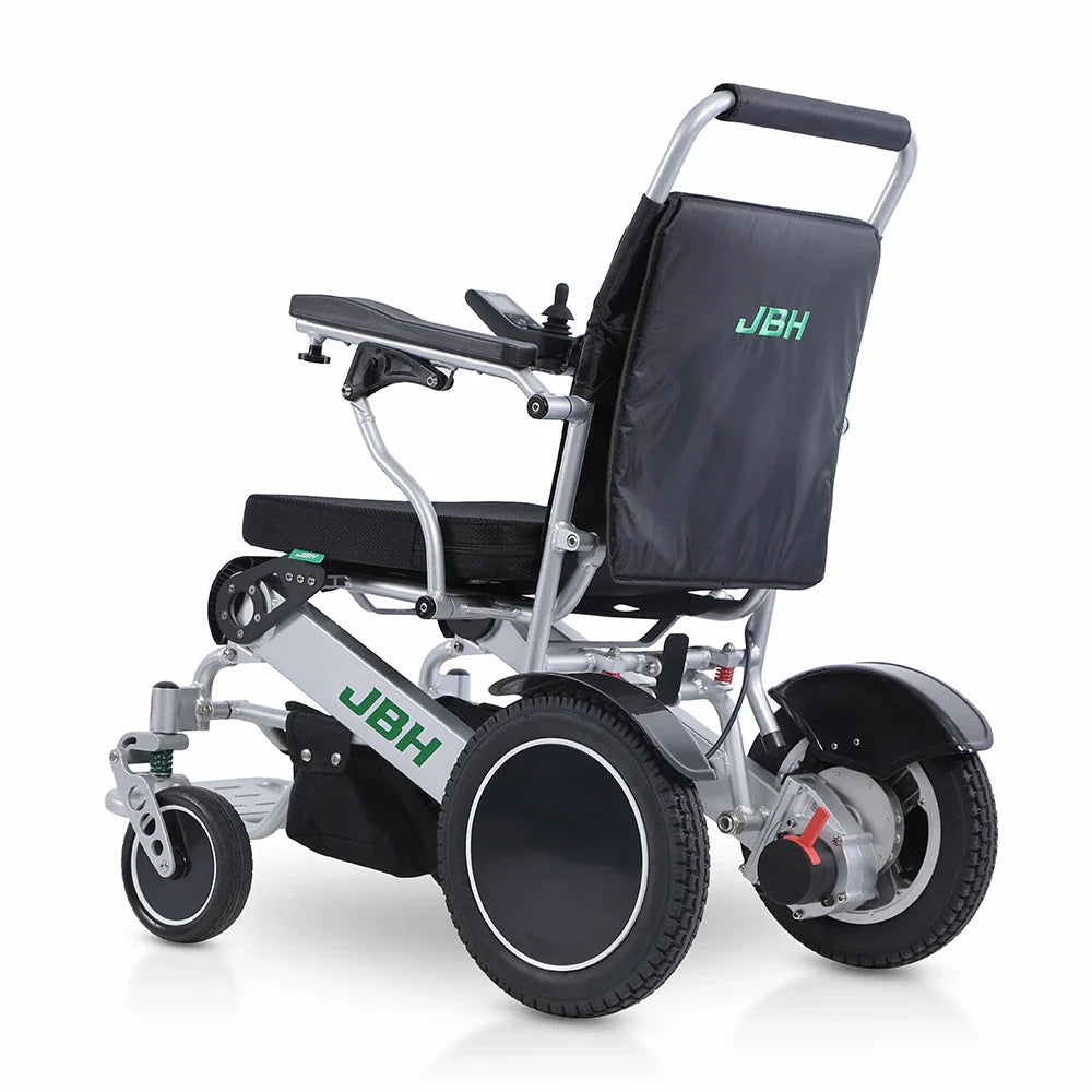 KTX-189523 Portable Lightweight Aluminum All-Terrain Foldable Electric Wheelchair D09 for Adults, Ideal for Travel and Homecare