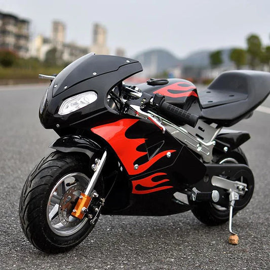 KTX-190227 50cc 2-Stroke Gas Cross Motorcycle with Disc Brakes and Chain Drive, Max Speed 30KM/H