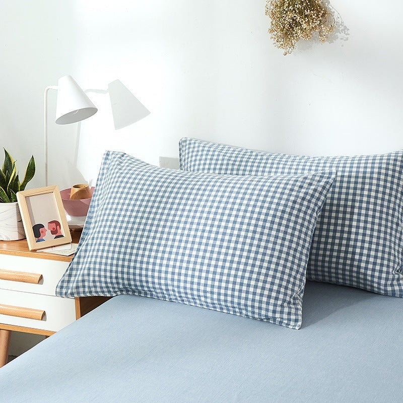 KTX-190483 Japanese Washed Cotton Pillowcase for Standard Pillows - Multiple Colors Available