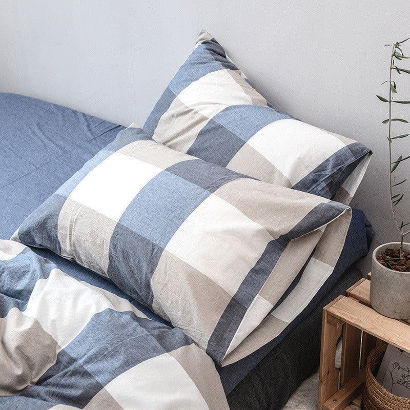 KTX-190483 Japanese Washed Cotton Pillowcase for Standard Pillows - Multiple Colors Available