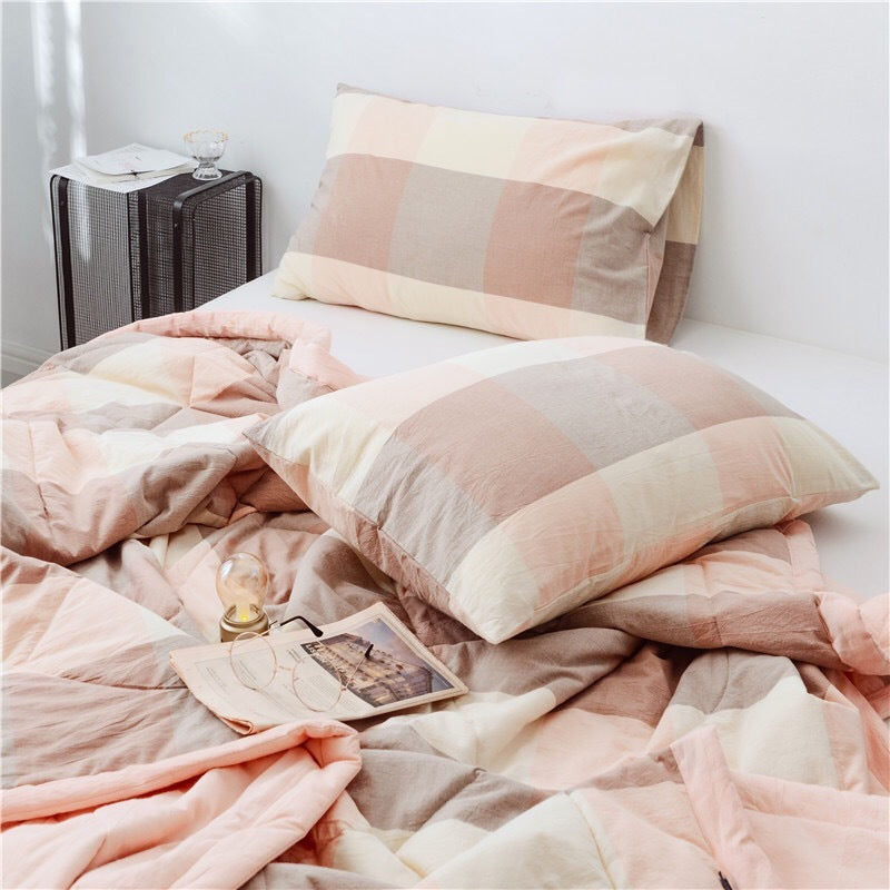 KTX-190483 Japanese Washed Cotton Pillowcase for Standard Pillows - Multiple Colors Available