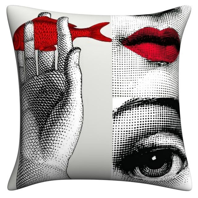 KTX-190483 Modern Linen Pillowcase - Italian Lina Series Decorative Cushion Cover for Art Bedroom and Living Room 45x45cm
