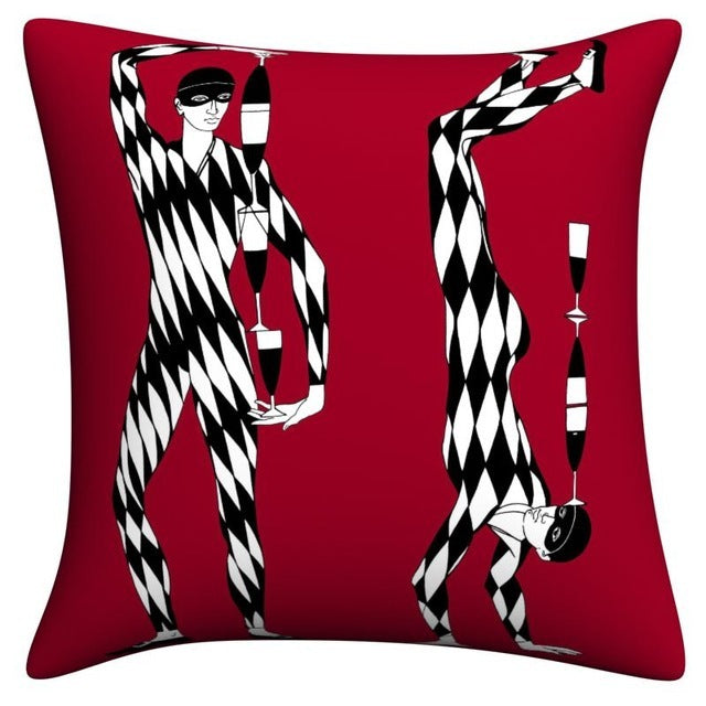 KTX-190483 Modern Linen Pillowcase - Italian Lina Series Decorative Cushion Cover for Art Bedroom and Living Room 45x45cm