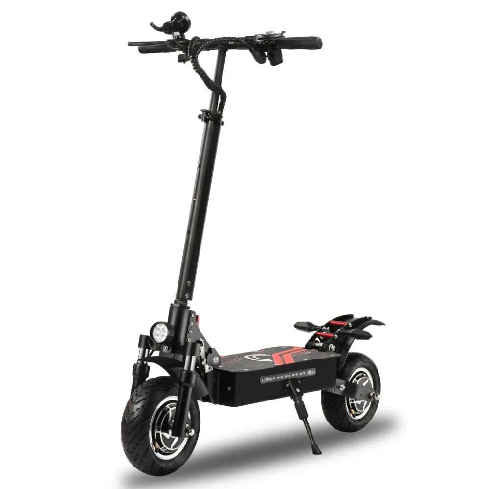 KTX-190675 High-Speed Foldable Dual Motor Off-Road Electric Scooter - 52V 19Ah 10-Inch Wheels, Waterproof, Full Suspension