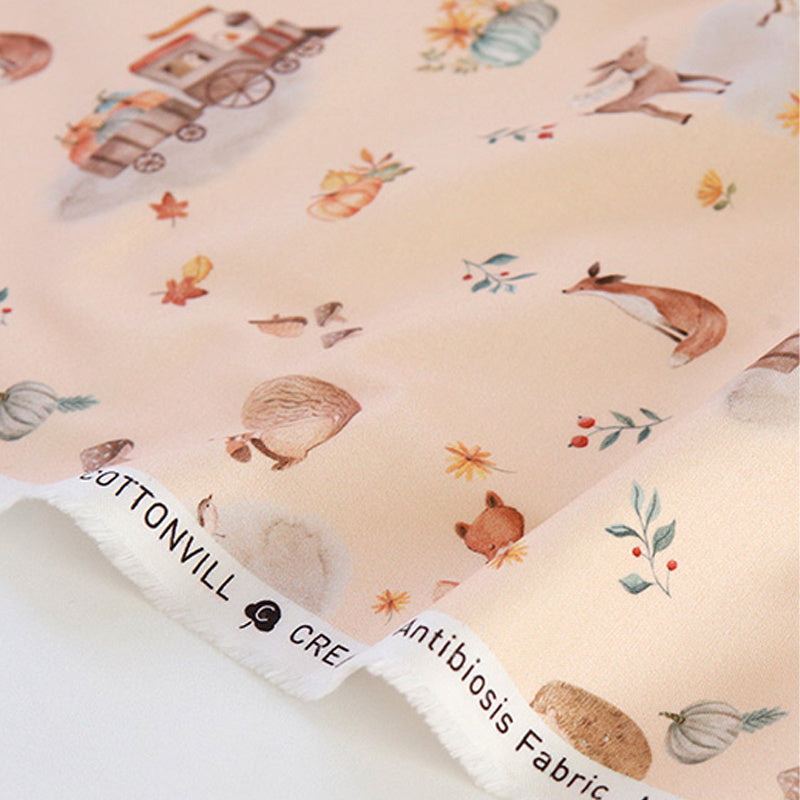 KTX-191635 Breathable 20 Count Plain Weave Cotton Fabric - 45cm x 110cm, Eco-Friendly, Soft and Versatile for DIY Crafts