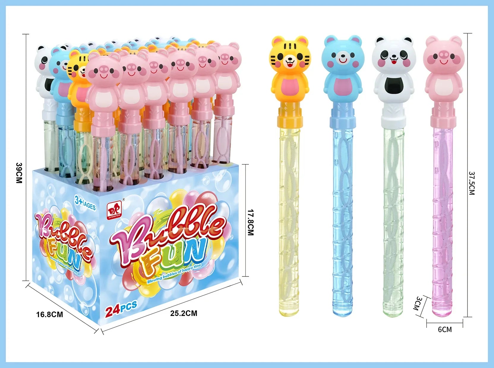 KTX-191635 Cartoon Handheld Mini Bubble Wand for Children - Fun Outdoor Bubble Blowing Toy