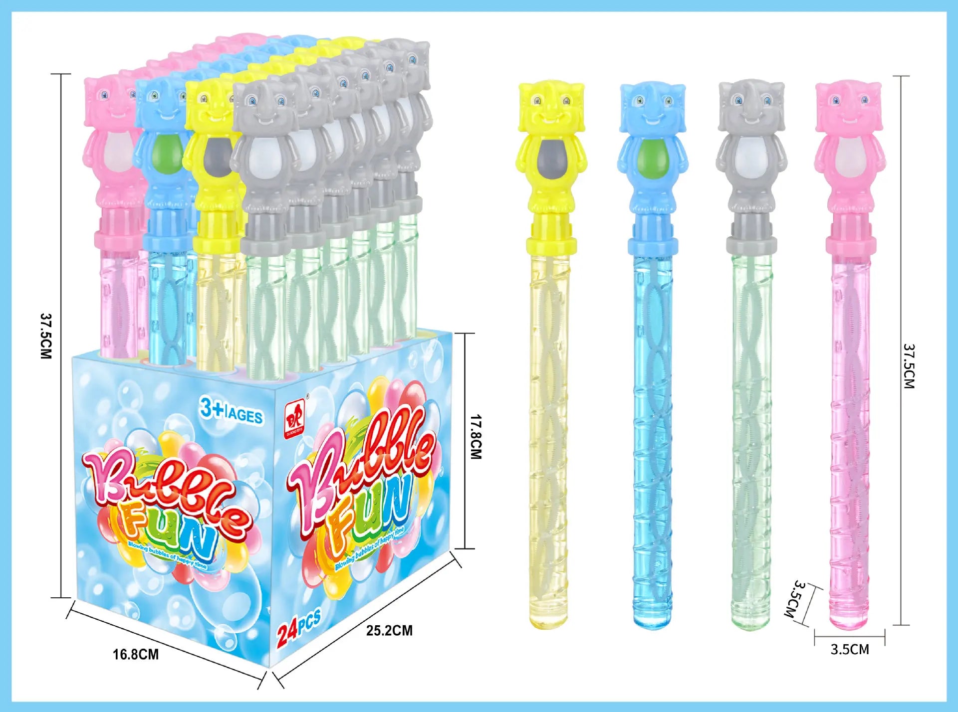 KTX-191635 Cartoon Handheld Mini Bubble Wand for Children - Fun Outdoor Bubble Blowing Toy