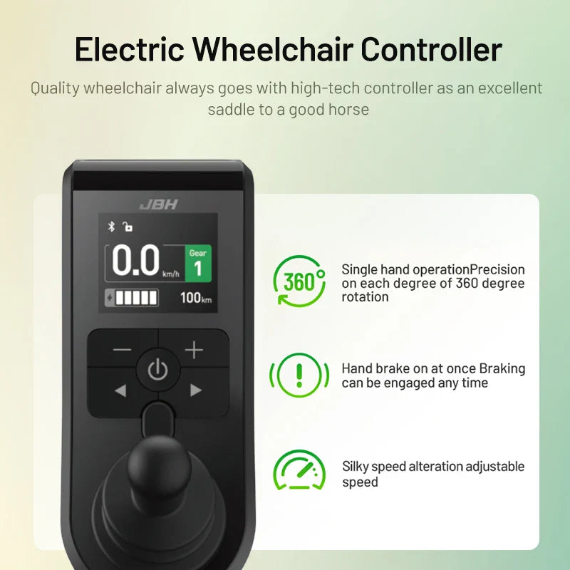 KTX-191827 Compact 6AH Lithium Battery Electric Wheelchair with Removable Battery and 120 kg Load Capacity
