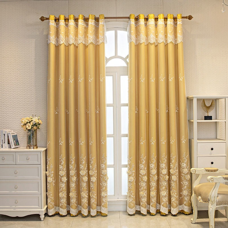 KTX-192659 Modern Double Open Curtain Set for Bedroom Shading – Various Sizes Available