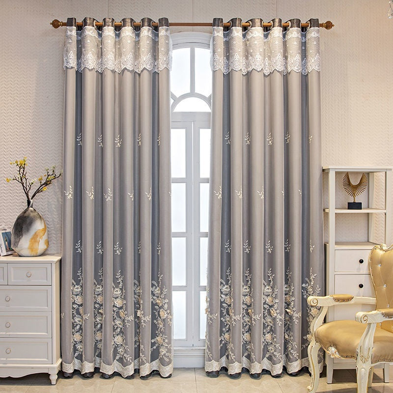 KTX-192659 Modern Double Open Curtain Set for Bedroom Shading – Various Sizes Available