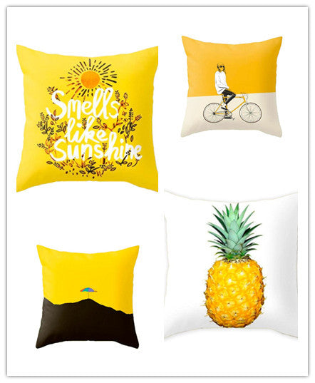 KTX-192787 Northern Europe Geometric Plush Cushion Cover - 45x45cm, Soft PP Cotton Fiber, Decorative Pillow Case