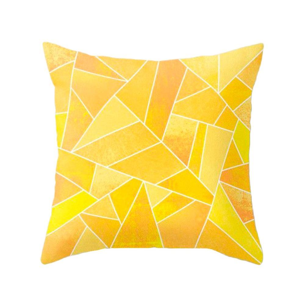 KTX-192787 Northern Europe Geometric Plush Cushion Cover - 45x45cm, Soft PP Cotton Fiber, Decorative Pillow Case