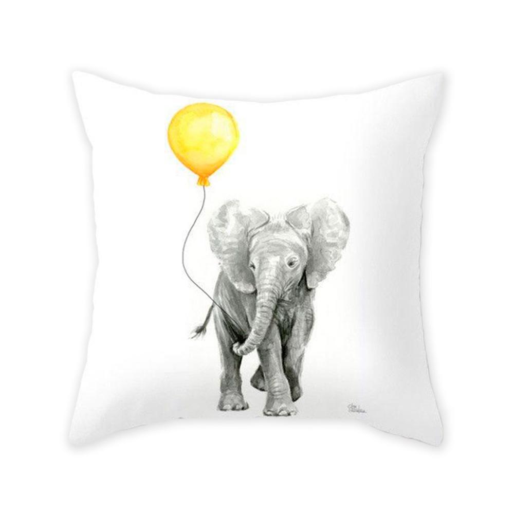 KTX-192787 Northern Europe Geometric Plush Cushion Cover - 45x45cm, Soft PP Cotton Fiber, Decorative Pillow Case