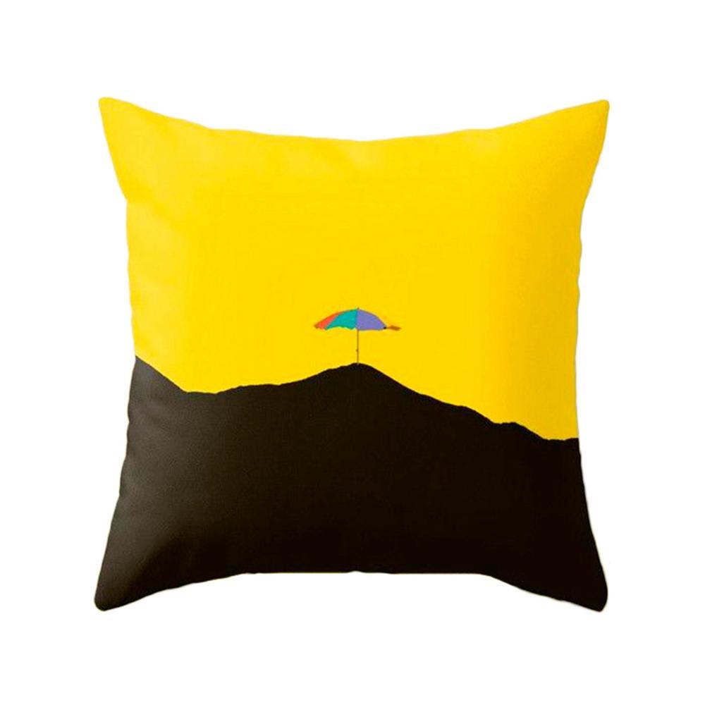 KTX-192787 Northern Europe Geometric Plush Cushion Cover - 45x45cm, Soft PP Cotton Fiber, Decorative Pillow Case