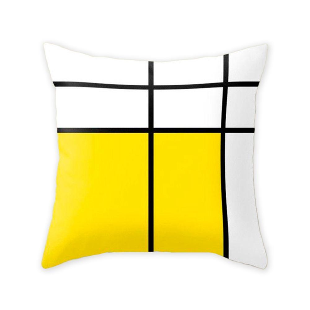 KTX-192787 Northern Europe Geometric Plush Cushion Cover - 45x45cm, Soft PP Cotton Fiber, Decorative Pillow Case