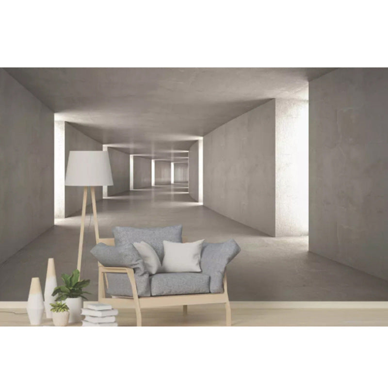 KTX-193939 Industrial Style 3D Three-Dimensional Extended Space Wallpaper for Living Room or Bar