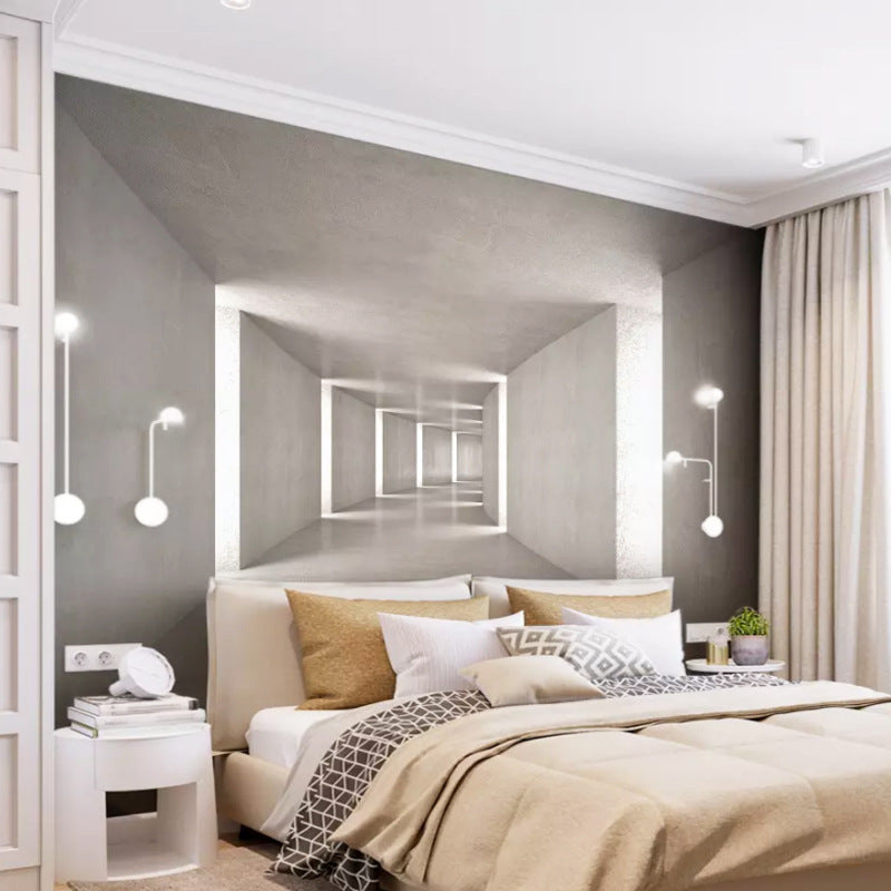 KTX-193939 Industrial Style 3D Three-Dimensional Extended Space Wallpaper for Living Room or Bar