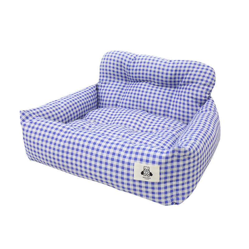 KTX-194387 Dog Car-mounted Outing Nest - Stain-resistant Cloth Pet Bed with Two Size Options