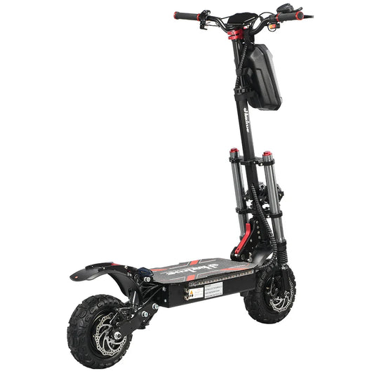 KTX-195283 High-Speed Folding Electric Scooter, 5600W Motor, 80-100km Range, Max Speed 100km/h, 11 Inch Fat Tires