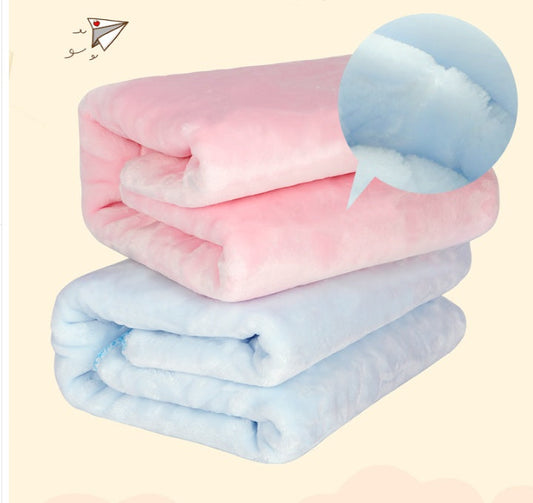 KTX-195539 Cozy Double Heavy Thermal Pet Blanket for Dogs - Soft and Padded, Available in Blue, Pink, Mint Green