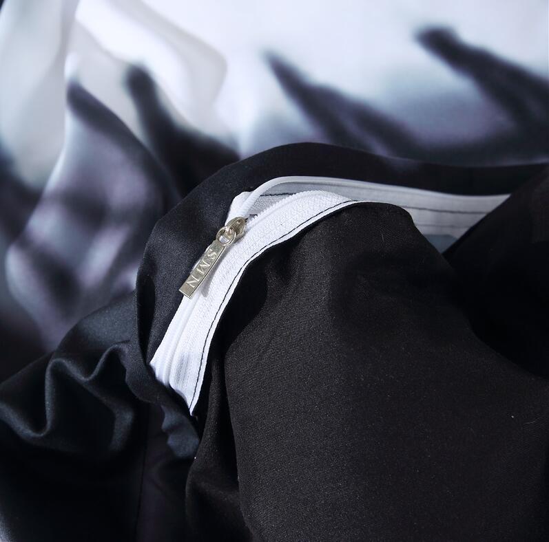 KTX-195731 Halloween Floral Skull Bedding Set - Queen & King Sizes, Cotton Blend Duvet Cover and Bed Sheet