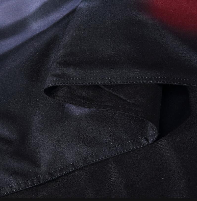 KTX-195731 Halloween Floral Skull Bedding Set - Queen & King Sizes, Cotton Blend Duvet Cover and Bed Sheet