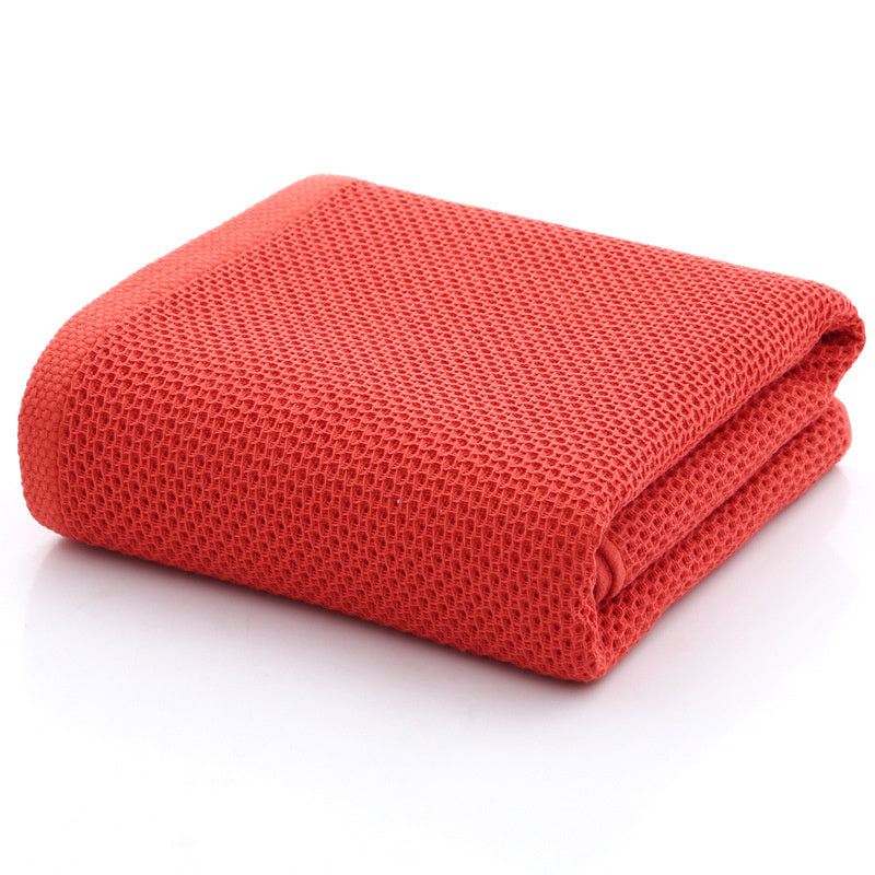 KTX-195987 100% Cotton Honeycomb Face Towel - Soft and Absorbent, Available in Multiple Colors