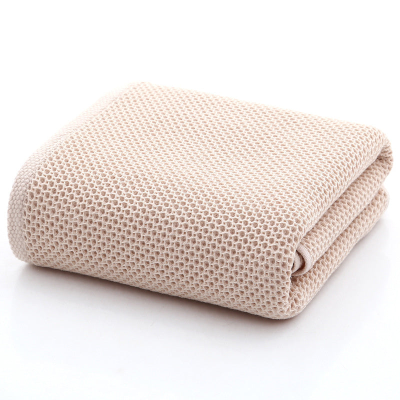 KTX-195987 100% Cotton Honeycomb Face Towel - Soft and Absorbent, Available in Multiple Colors
