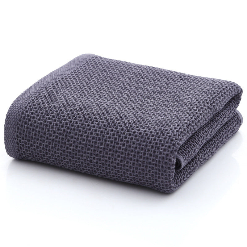 KTX-195987 100% Cotton Honeycomb Face Towel - Soft and Absorbent, Available in Multiple Colors
