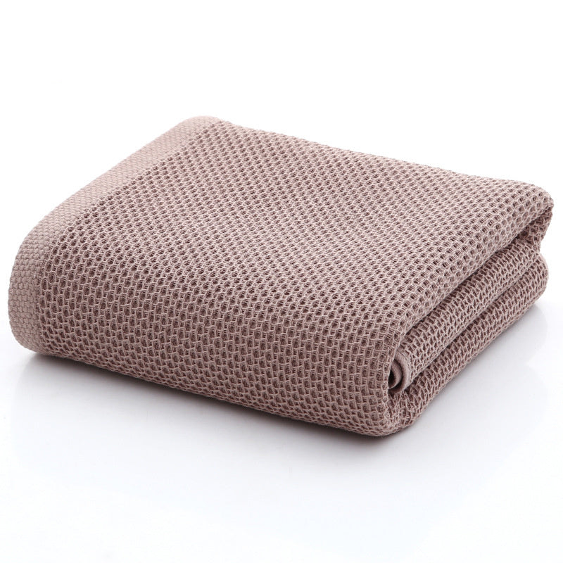 KTX-195987 100% Cotton Honeycomb Face Towel - Soft and Absorbent, Available in Multiple Colors