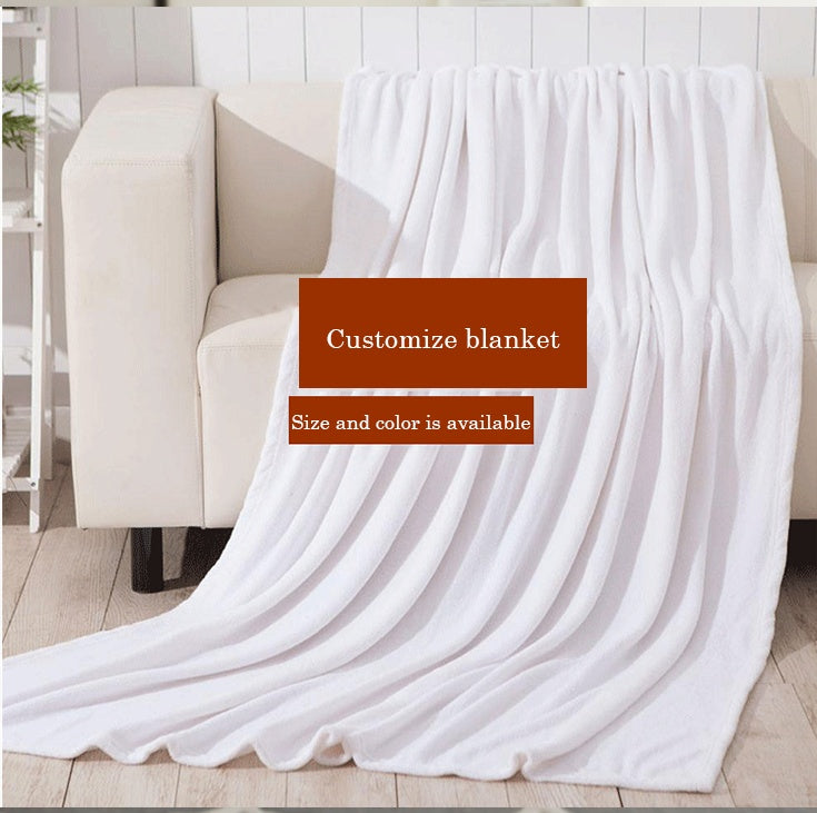 KTX-196179 Custom Flannel Knee Blanket with Personalized Design, Soft Coral Carpet, Available in Multiple Sizes