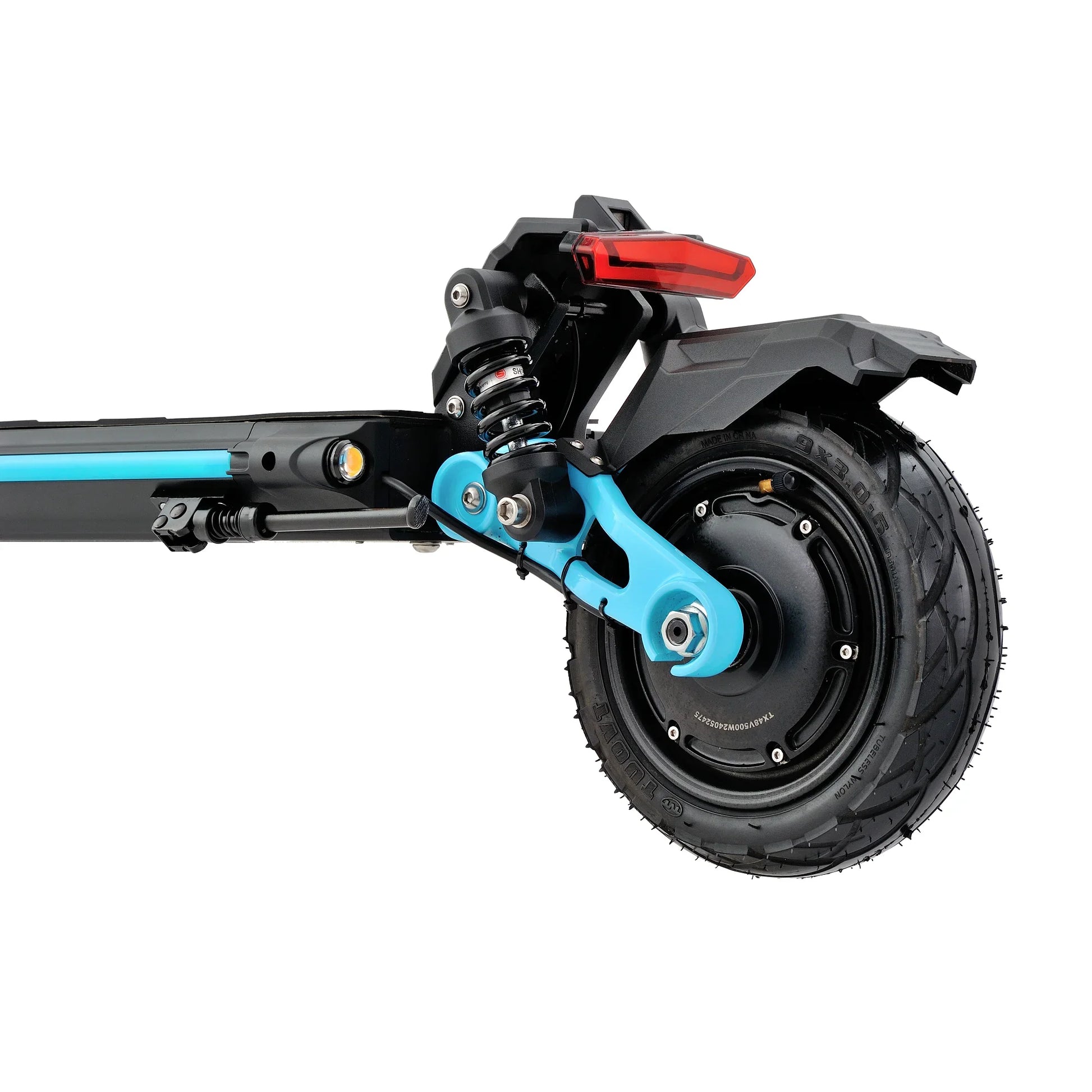 KTX-197907 Electric Scooter 48V 13Ah Fast Foldable Mobility Device 40km/h with Side Lights and 9-inch Tires